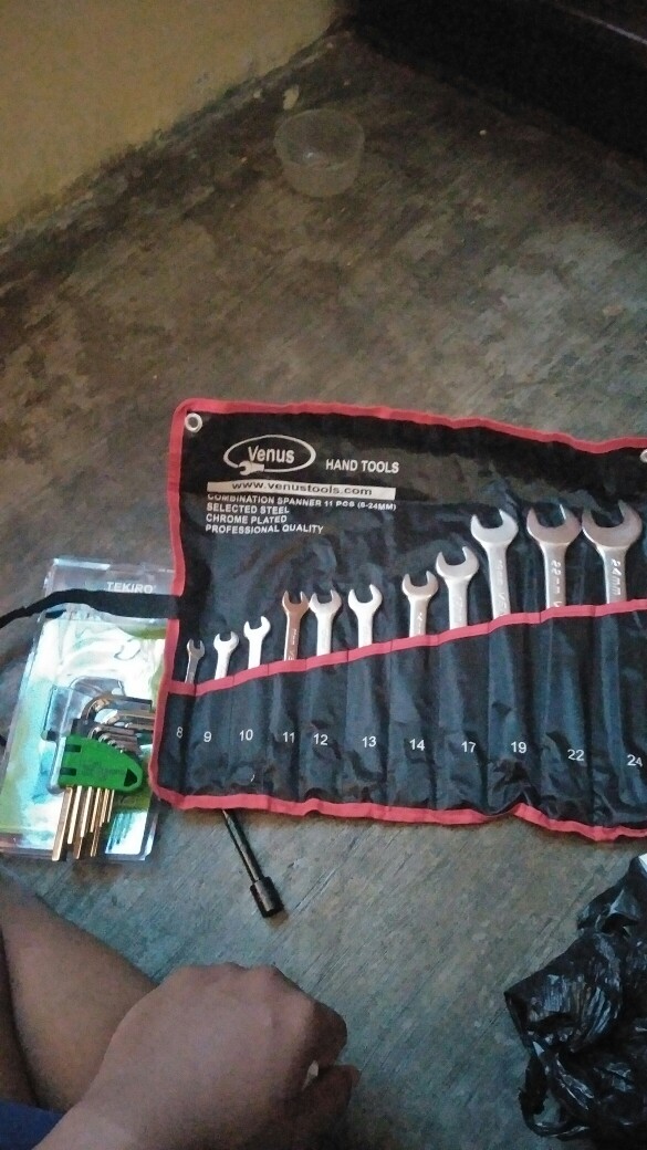 Tekiro Kunci L Set Pendek 8pcs Hex Key Short Set Original