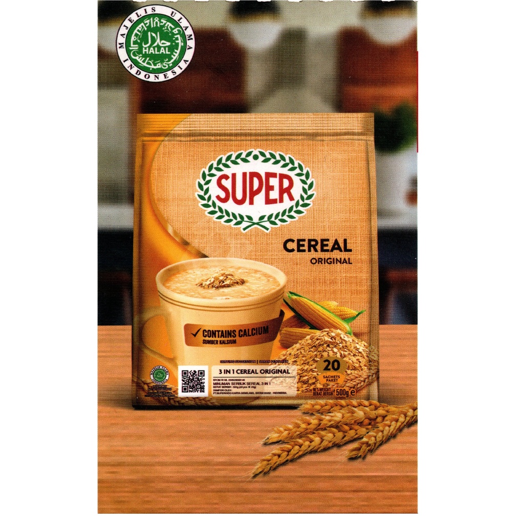 

Promo Terbatas..!! Super Cereal 20's 600 Gr Rasa : Natural Flavour (Bonus 2 sachet)