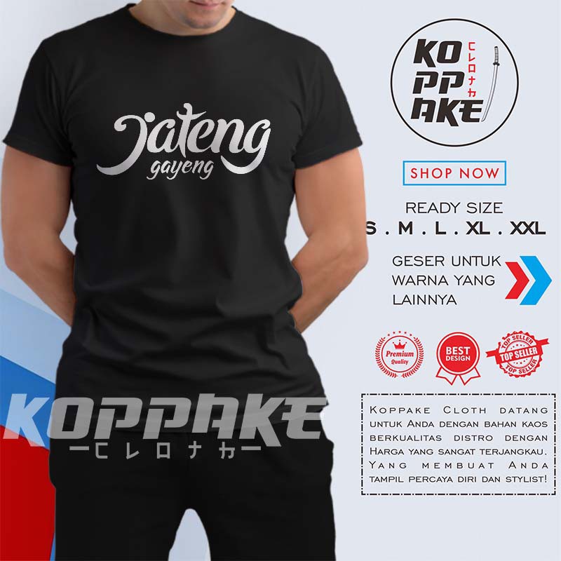 Kaos Jateng Jawa Tengah Gayeng Baju Distro