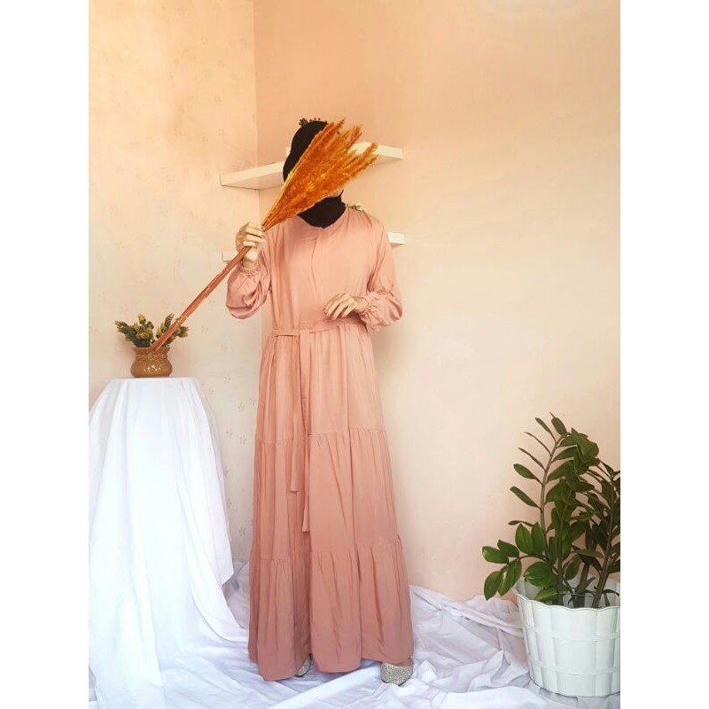 Dress Polos Rayon Twill / Gamis Rufell Rayon Twill Polos