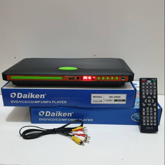 DVD VCD CD MP3 MP4 DAIKEN DK-595D / RINREI DRN533D Karaoke, USB Player