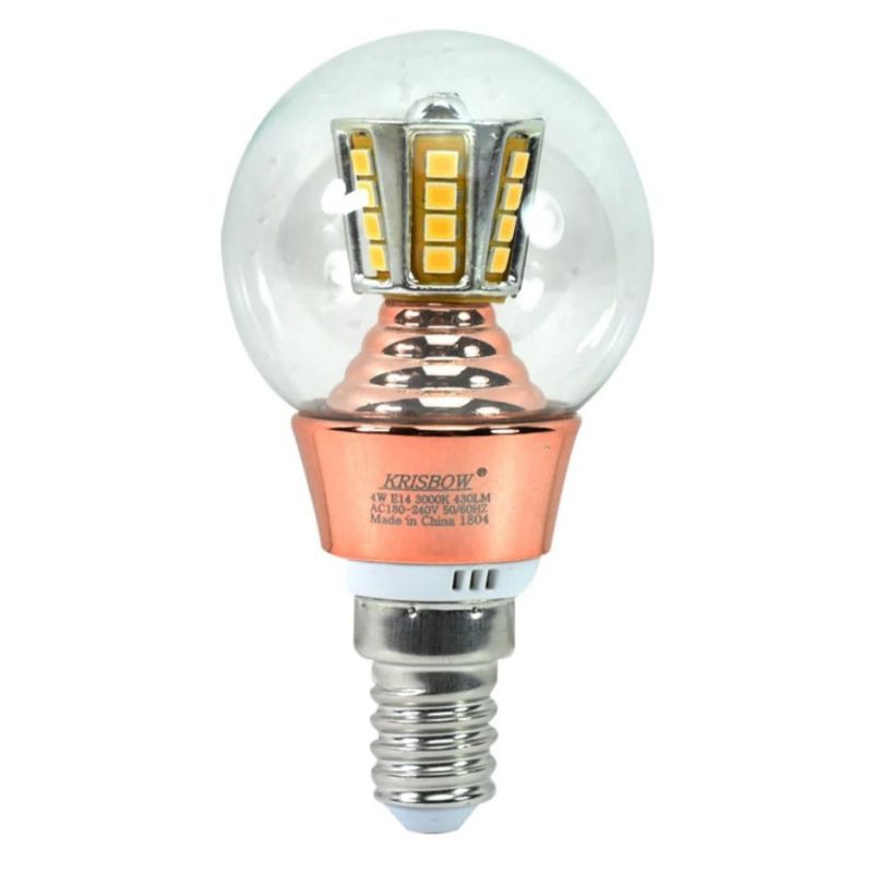 Krisbow Lampu Led E14 Globe 4 watt