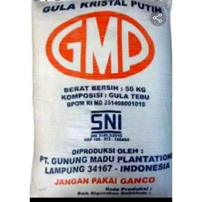 

GMP gula pasir kuning repack 1 kg