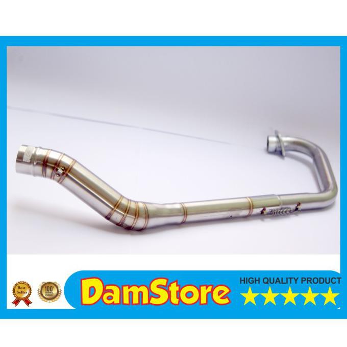 Pipa Leher Knalpot Satria FU Karbu Carbu Semi Monel stainless COD