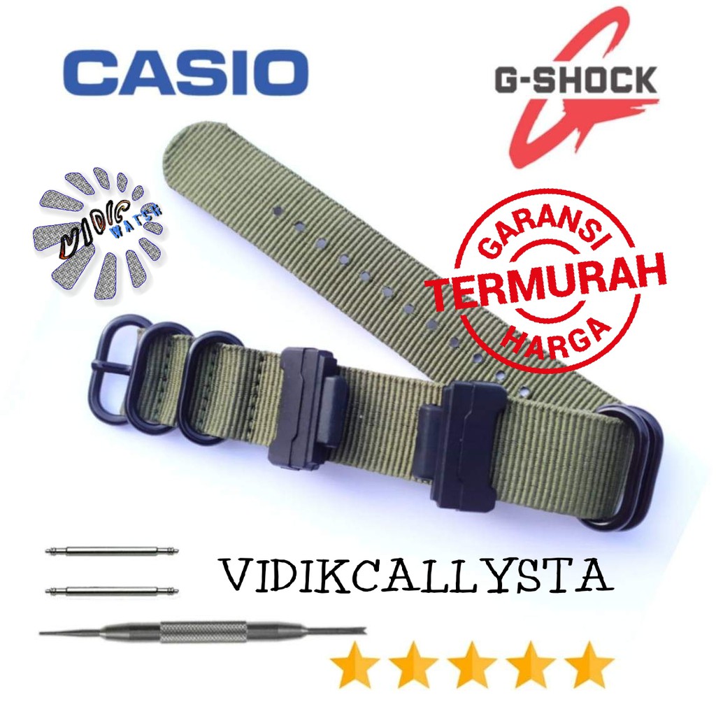 Model baru Strap Casio G-Shock GShock Tali Jam Canvas Adapter Sporty