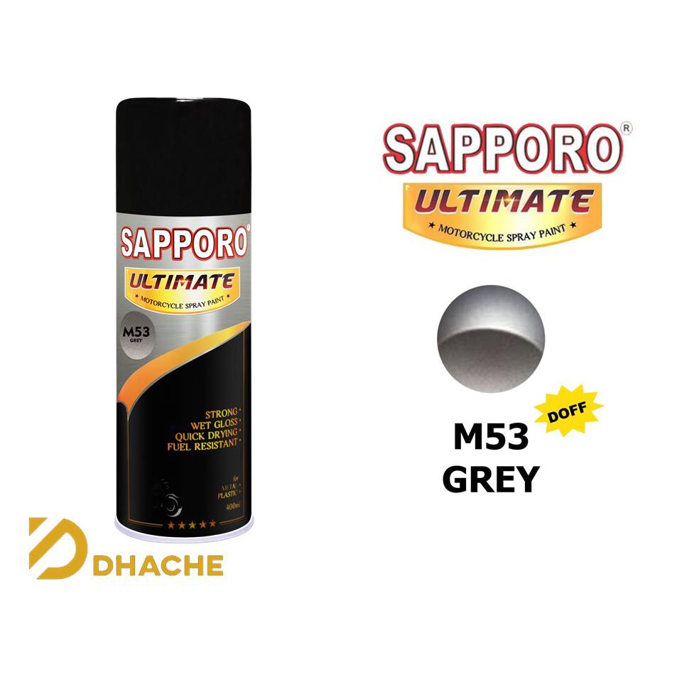 Cat Semprot Sapporo Ultimate M53 grey / Sapporo Spray / Pilok / Pylox/Sapporo warna Abu