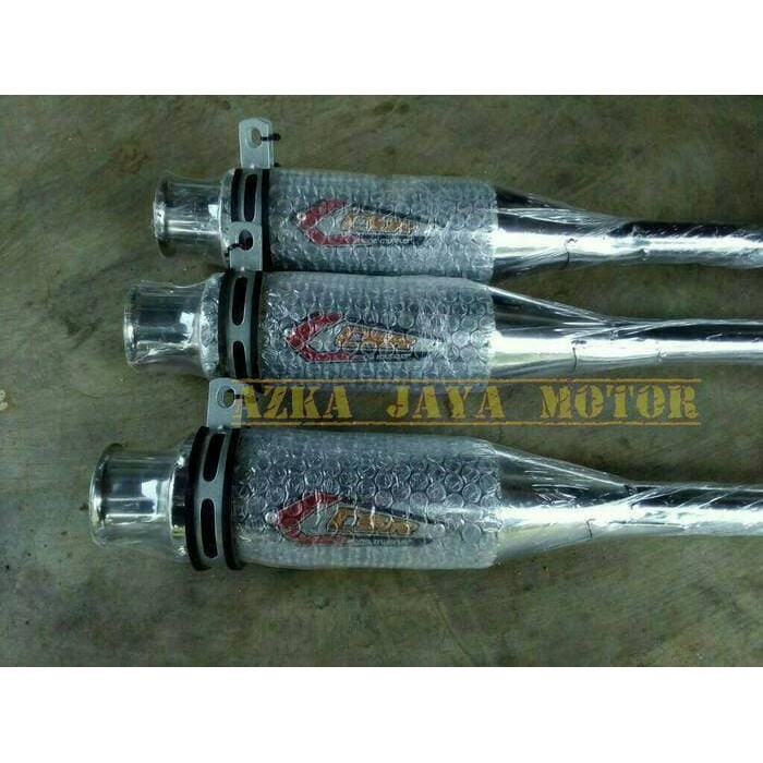 Knalpot Racing Drag CSR Chrome Honda Karisma,suara gahar bukan Bobokan