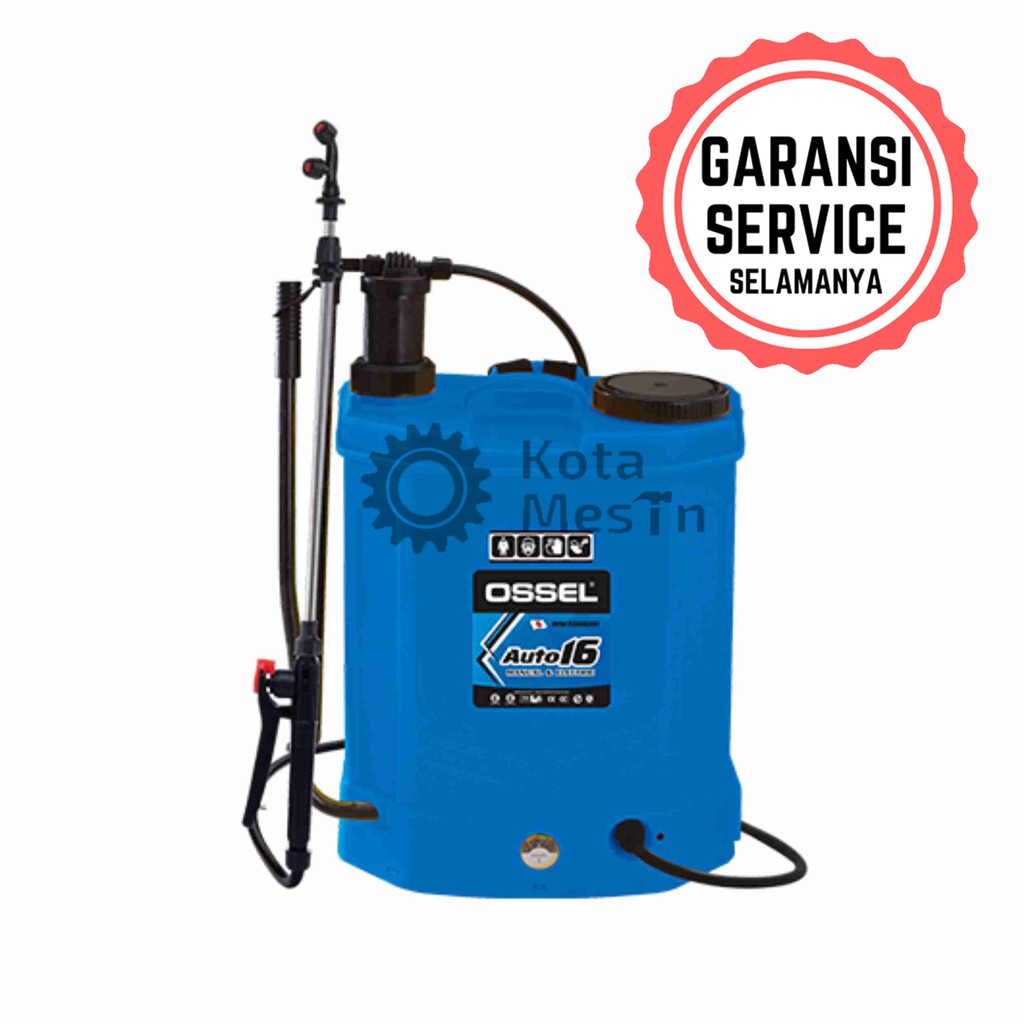 Semprot Hama / KNAPSACK ELECTRIC+MANUAL SPRAYER AUTO-16 OSSEL