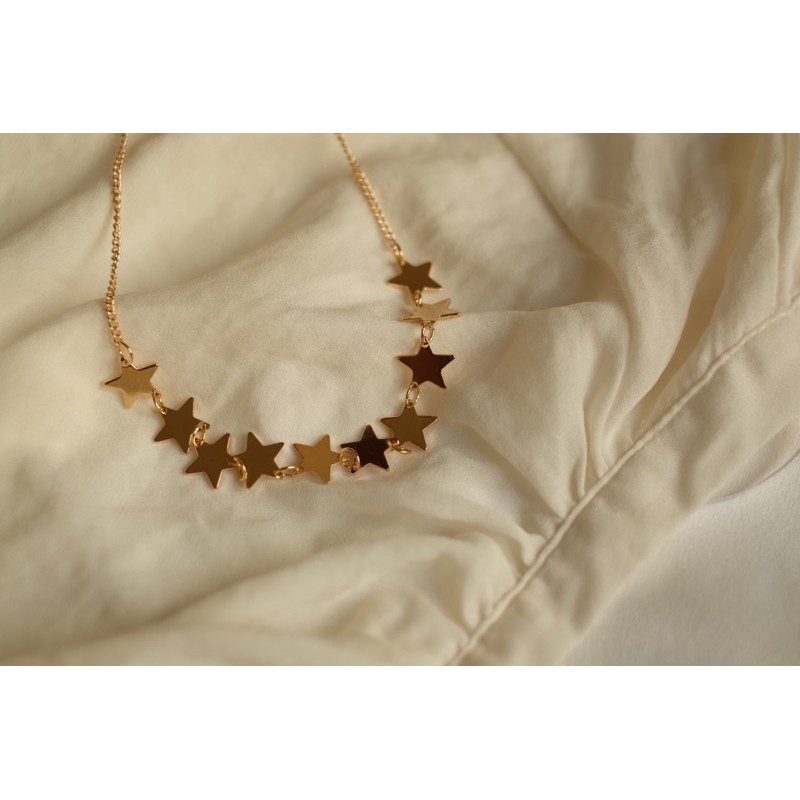 Ark.co - Stellar Star &amp; Leaf necklace kalung daun rumbai