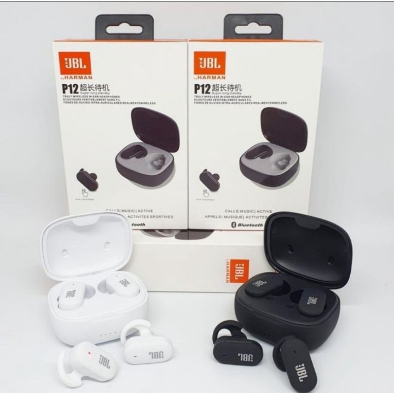 HEADSET BLUETOOTH JBL TWS P12 WIRELESS JBL TIPE TWS-P12 READY STOK