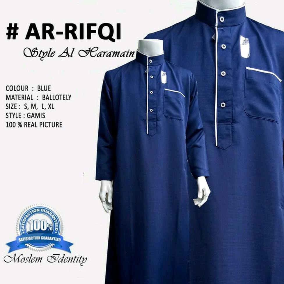 Hot Gamis Jubah Alharamain Pria Arrifqi