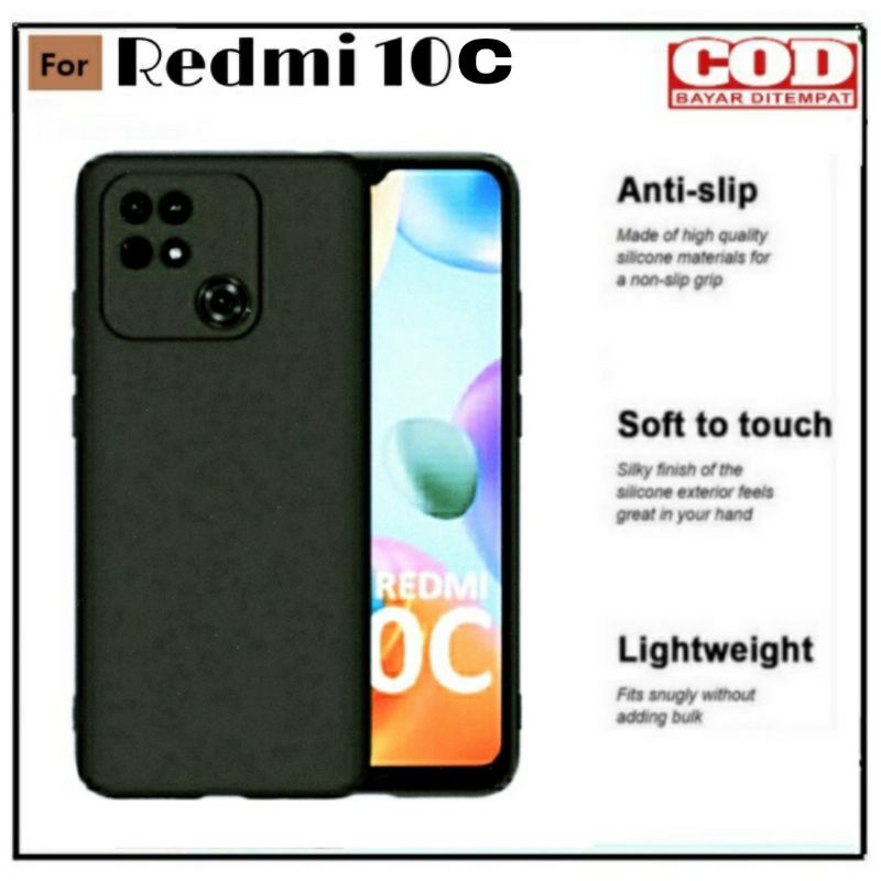 Case Redmi Note 12 4G Note 12 Pro 4G Redmi 10c 10 2022 Soft Case Black Matte Protect Camera Casing