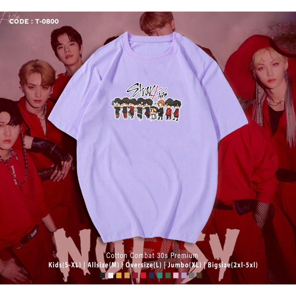 KAOS / T-SHIRT STRAY KIDS ANIMASI CUTE / BAJU STAY INDO / BAHAN HALUS / CUSTOM TEE