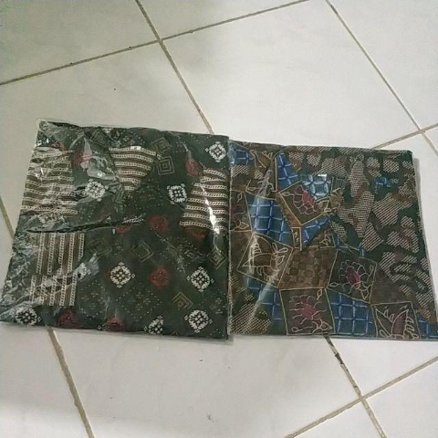 Diskon Distro Batik Hrb026 Kenongo Hem Pendek Padi Pekalongan M L Xl Batik Pria Murah Modern Grosir