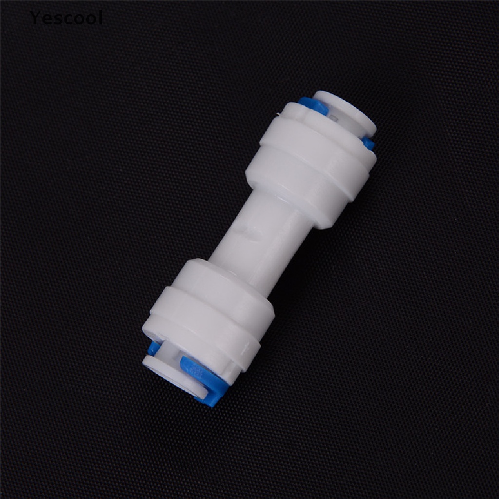 Yescool 1pc Konektor Tabung 1 / 4 &quot;Ke 1 / 4&quot; Untuk Sistem RO