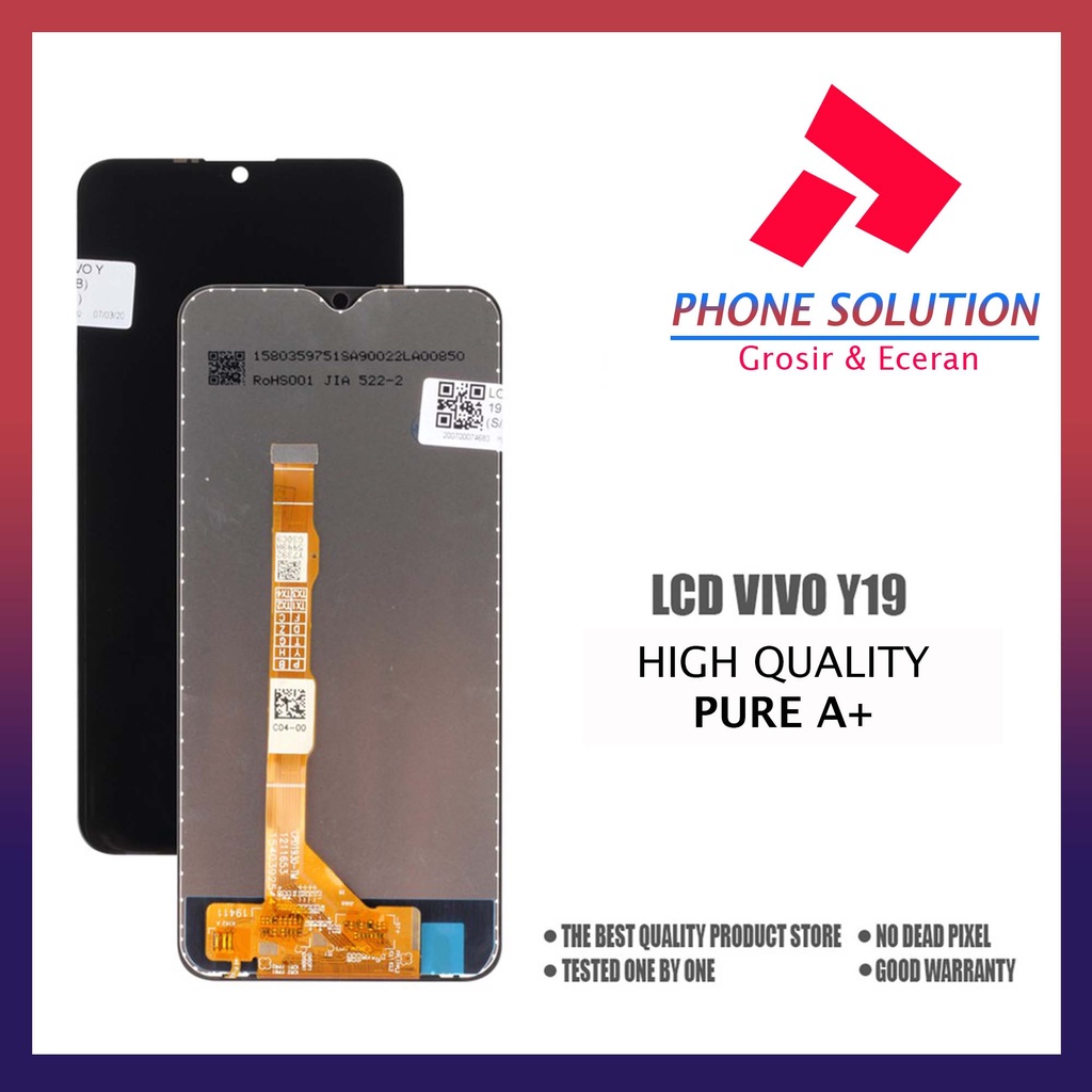 LCD Vivo Y19 Original 100% Fullset Touchscreen // Supplier LCD Vivo - Garansi 1 Bulan