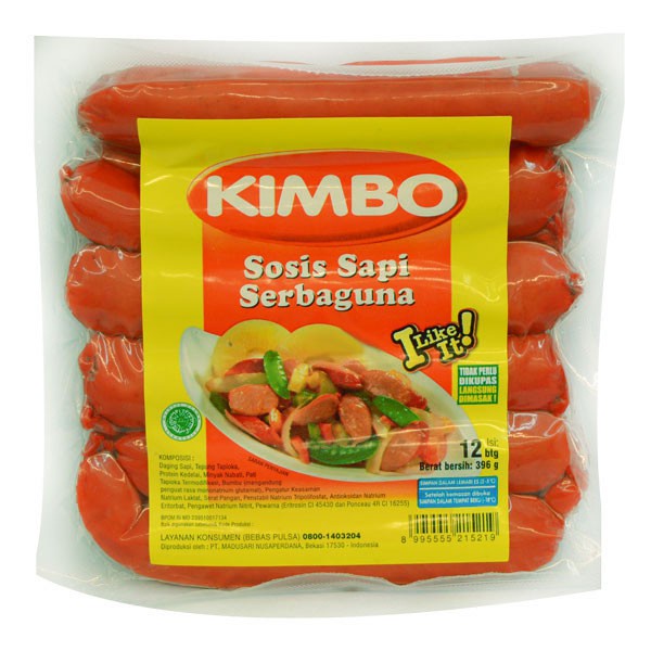 

Kimbo Sosis Sapi Serbaguna 12 Pcs