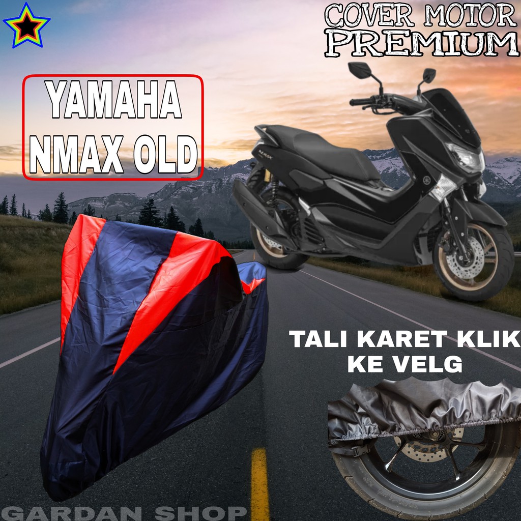 Sarung Motor YAMAHA NMAX OLD Hitam MERAH Body Cover Penutup Pelindung Motor Nmax PREMIUM