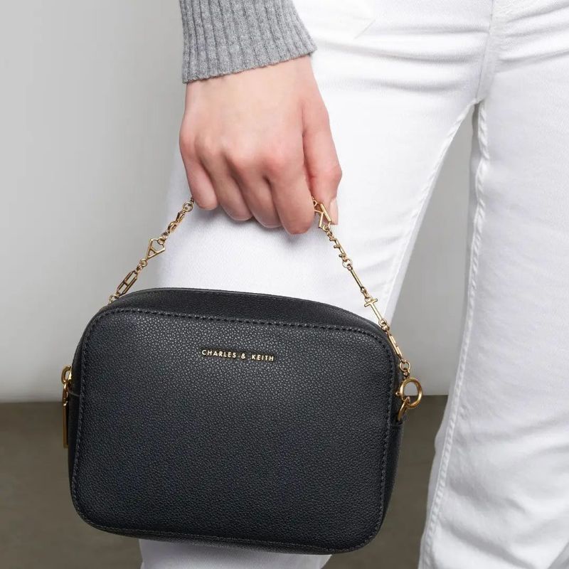 CK Chain Link Boxy Clutch
