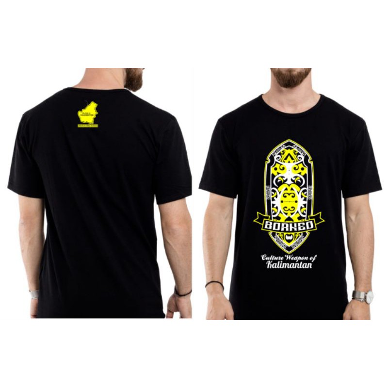Kaos Motif Dayak Kalimantan