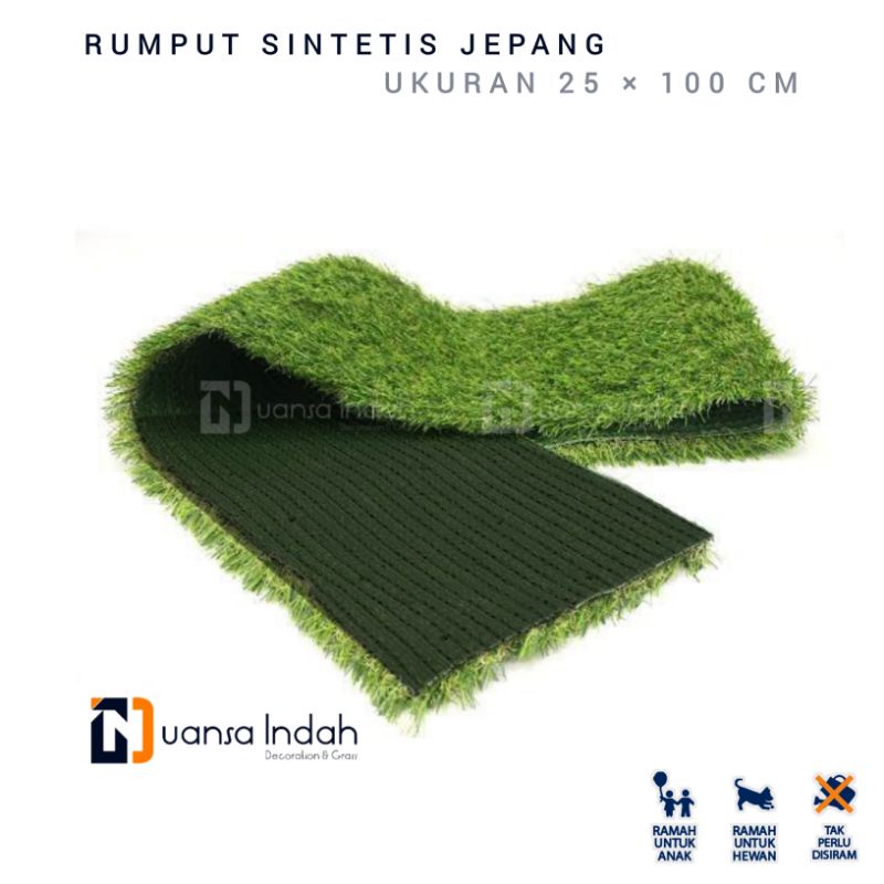 RUMPUT SINTETIS JEPANG UKURAN 25x100 CM