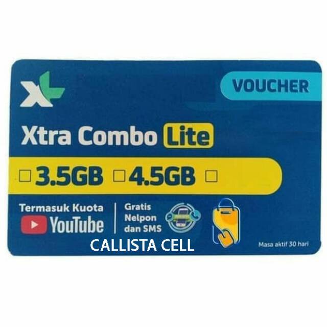 Voucher Internet XL Xtra Combo Lite 3.5GB