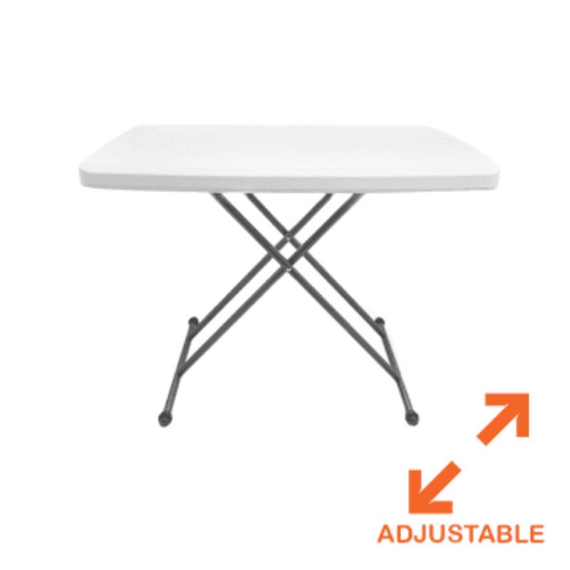 Meja lipat Krisbow Meja Taman Lipat Adjustable