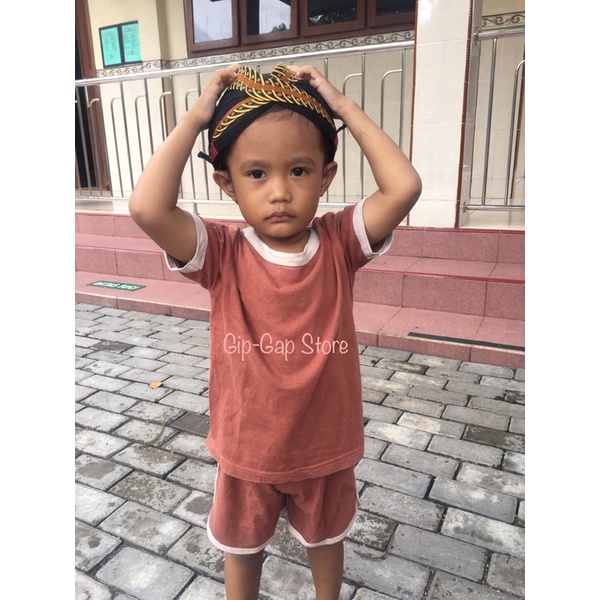 BLANGKON ANAK | MODEL JOGJA JEBEH | BLANGKON JAWA ANAK BATIK HITAM | BLANGKON SOLO |  BLANGKON BAYI 