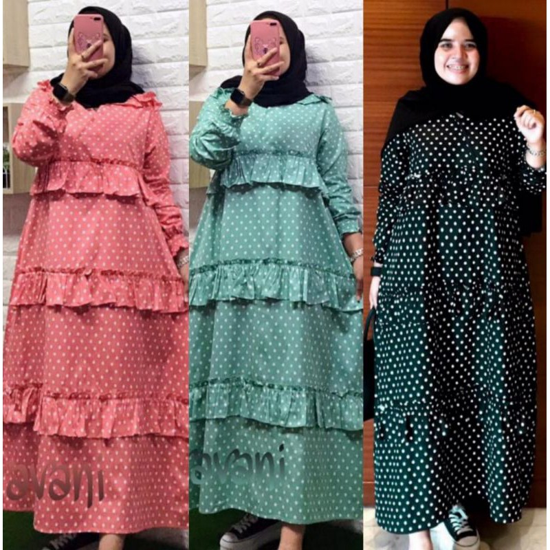 Midi Dress polka