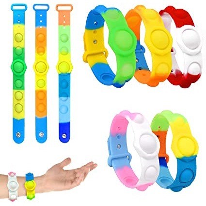 Gelang Pop it Jam Tangan Viral Rainbow Fidget Spinner Pop It Gaya