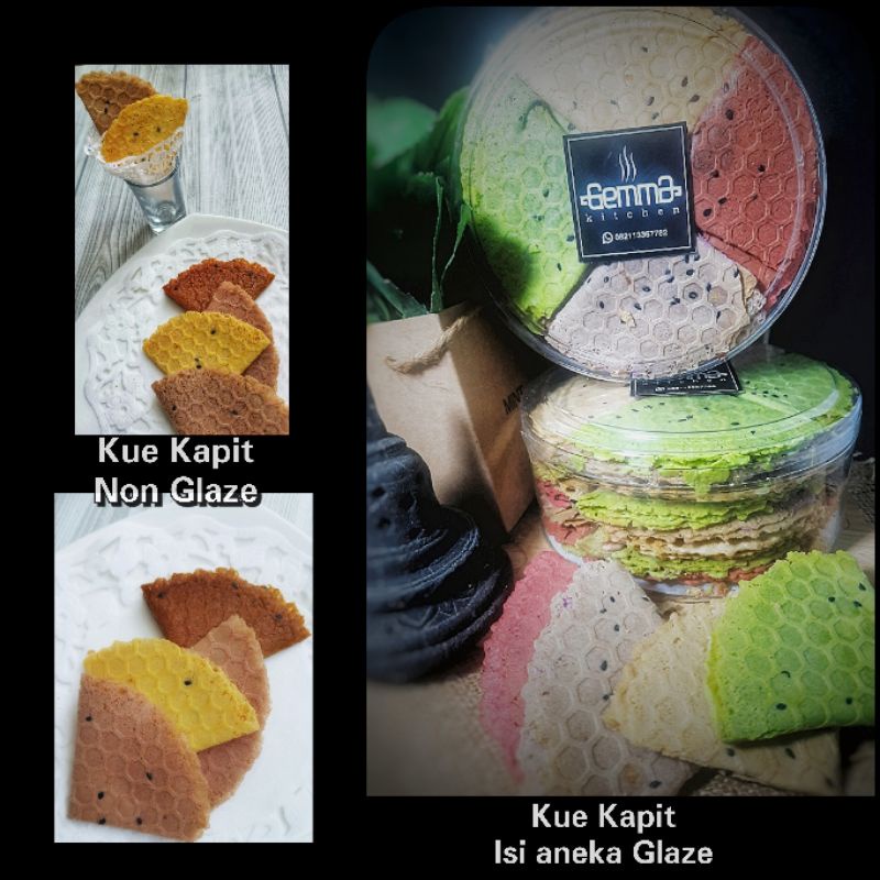 

Kue Kapit wijen dengan Isian Glaze