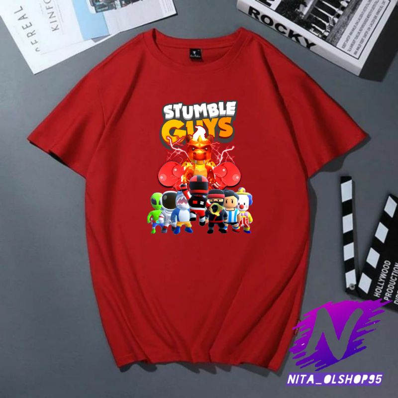 baju anak kaos anak atasan anak laki laki dan perempuan kaos stumble guys naga elektron