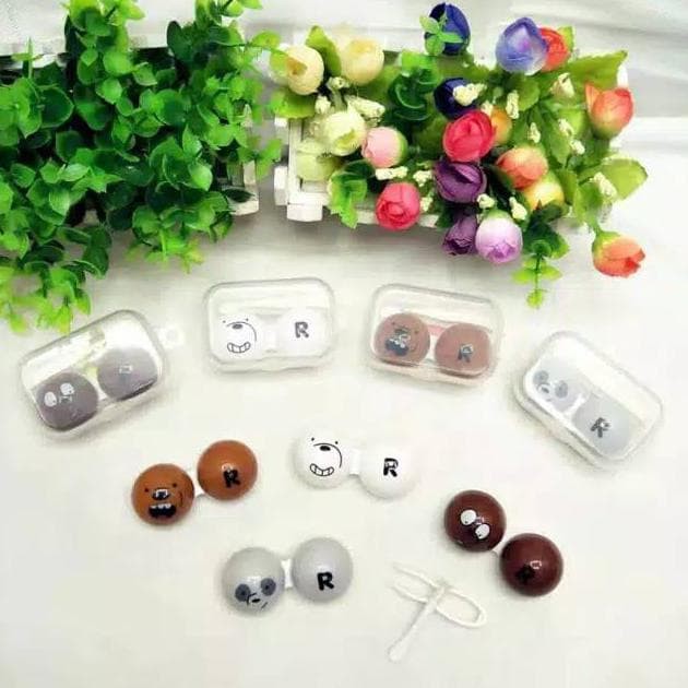 TEMPAT SOFTLENS KARAKTER WE BEAR MINI SINGLE SOFLEN TRAVEL KIT