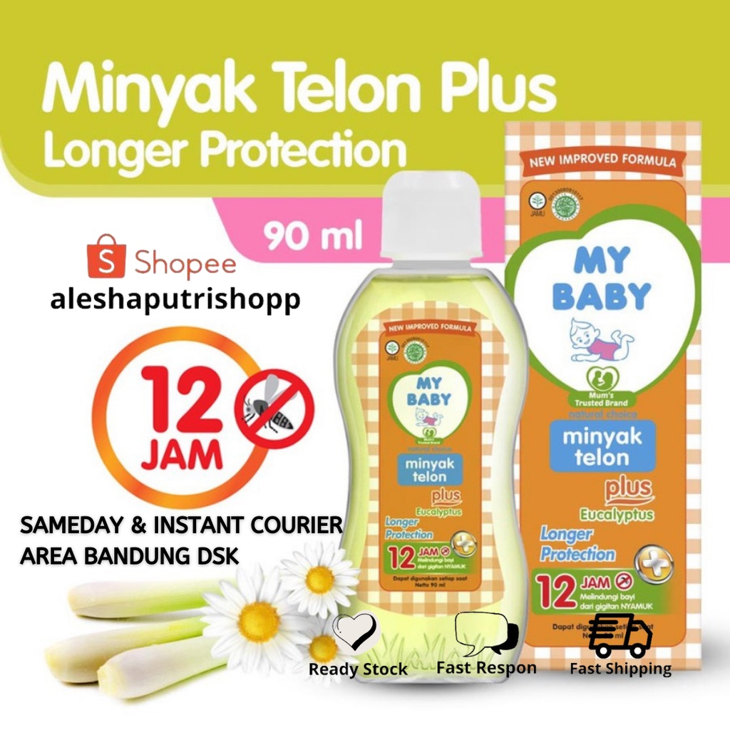 MINYAK TELON MY BABY 90ML MINYAK TELON MY BABY LONGER PROTECTION 12 JAM 90 ML MINYAK TELON MY BABY 8