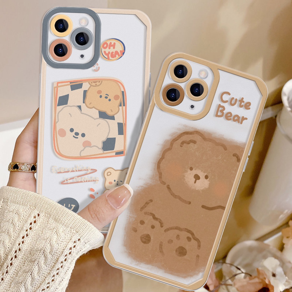 Case Motif Kartun Beruang Untuk Vivo Y20i Y20 Y21 Y17 Y11 Y12 Y15 Y30 Y95 Y91 Y91C Y93 Y90 V23 V23e S12 Y3 Y12S Y15 Y32 Y20 Y33 Y33T Y33 Y3 Y21T Y21T Y20S Y33T