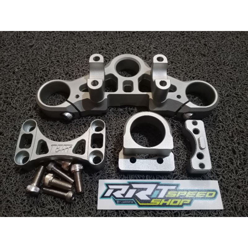 TRIPLE CLAMP TITANIUM TZM NINJA R &amp; RR SEGITIGA ATAS