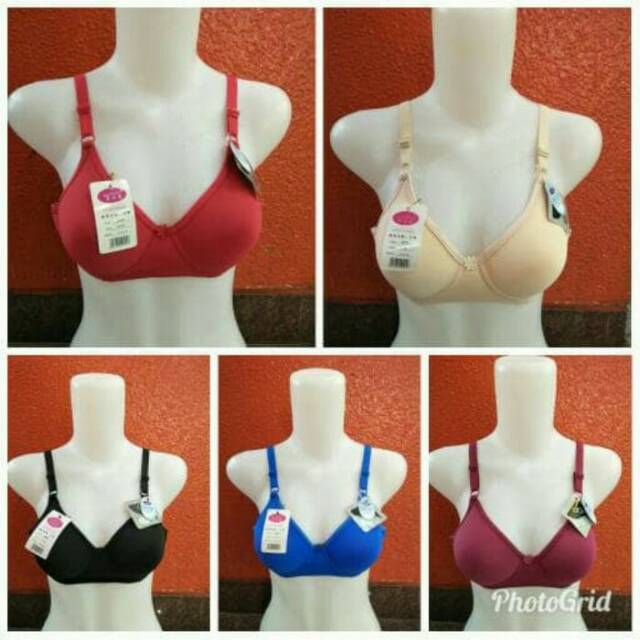 Bh scalen art 2808 tanpa kawat busa tipis bra kait 2