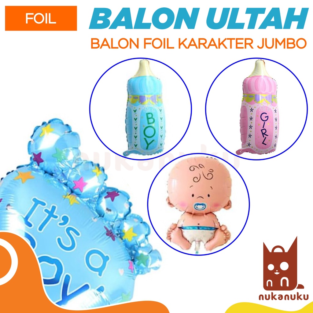 NUKANUKU - Balon Ulang Tahun / Balon Foil / Balon Karakter / Balon Karakter Murah / Balon Foil Karak
