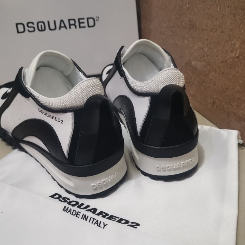 sepatu dsquared pria sneaker cowok top mirror men shoes run away branded P1SHOES