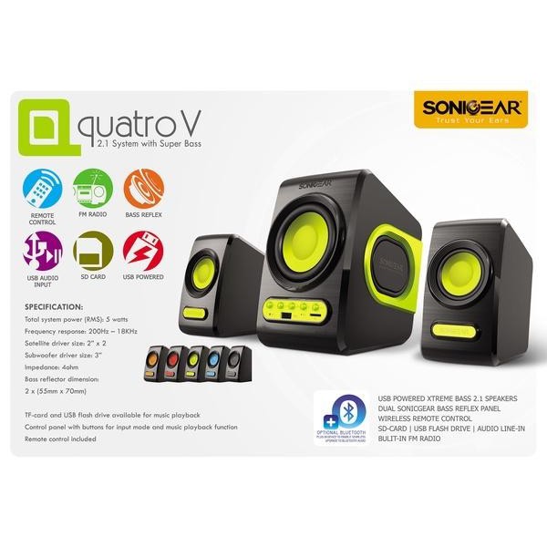Speaker SonicGear QUATRO V Super Bas - Remote