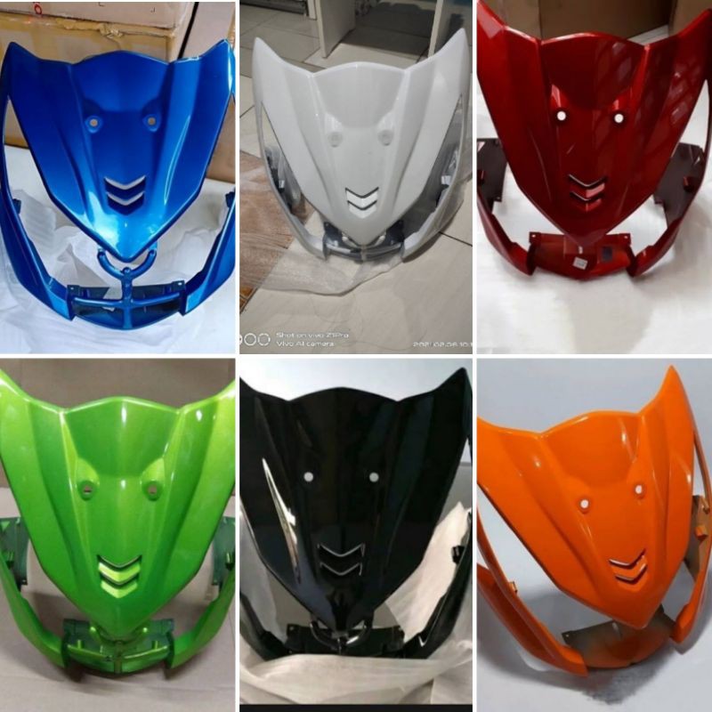 Cover Panel Tameng Depan Kap Beat fi injeksi Body Depan Maroon Hitam Putih Hijau Biru Orange VR