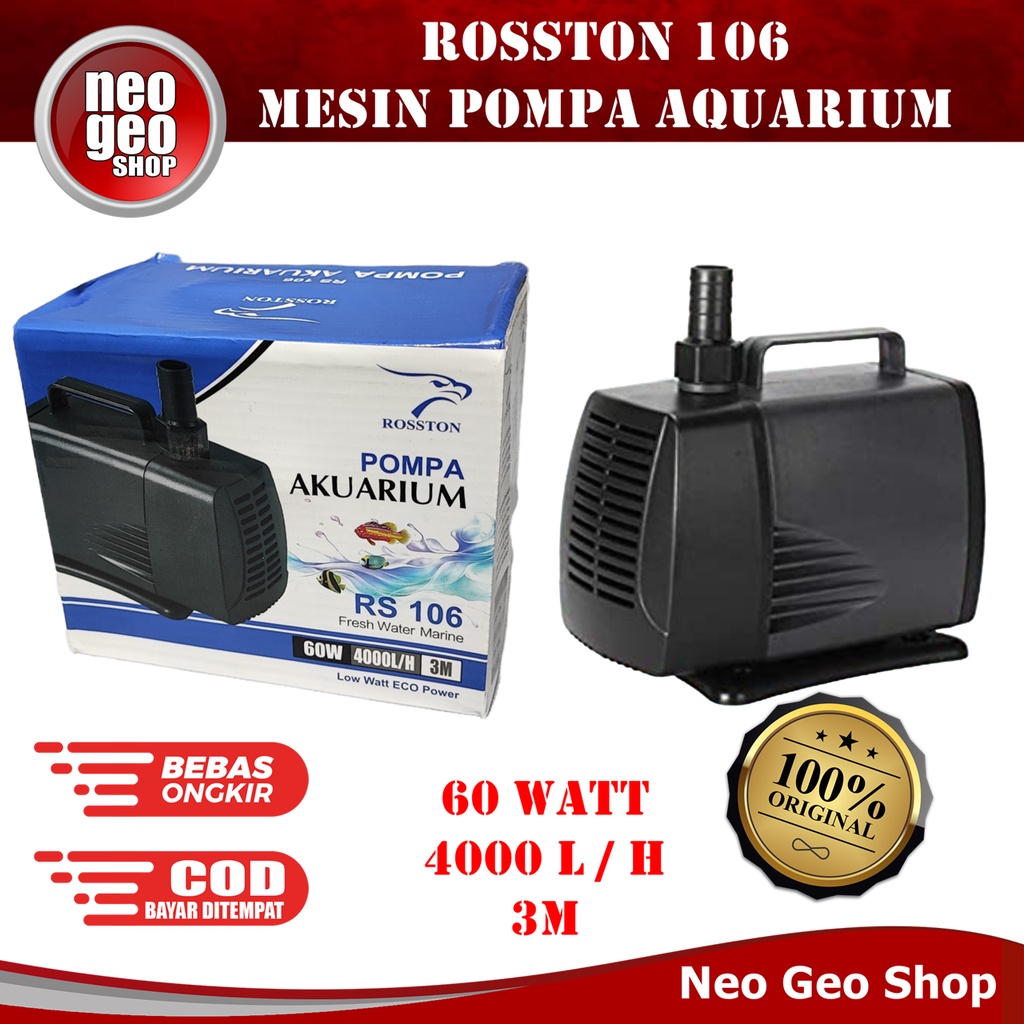 ROSSTON RS 106 RS106 Mesin Pompa Air Roston Power Head Aquarium