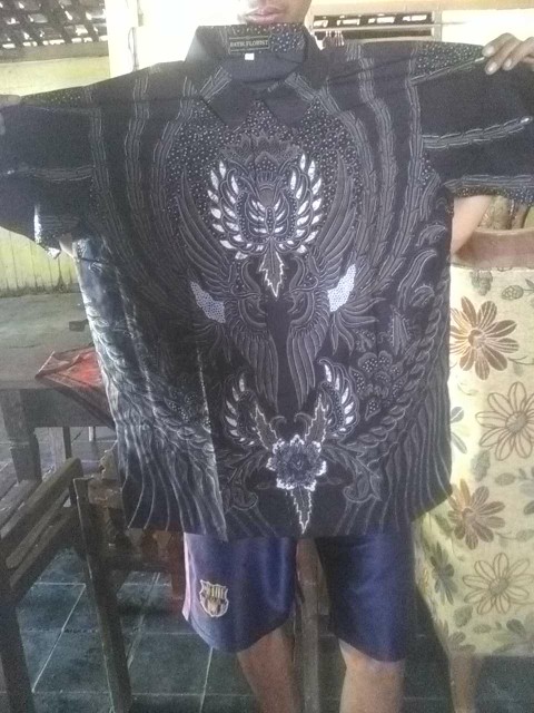 Peksi Lawasan Pendek Kemeja Batik Pria Katun Primisima Full Furing