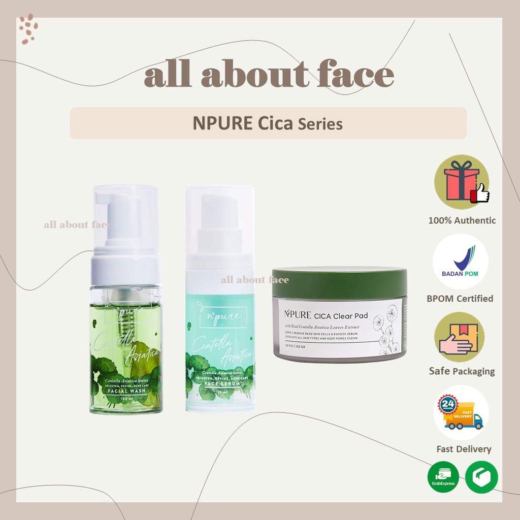 NPURE Cica Clear Pad/Face Wash/Face Toner Serum Series ORIGINAL