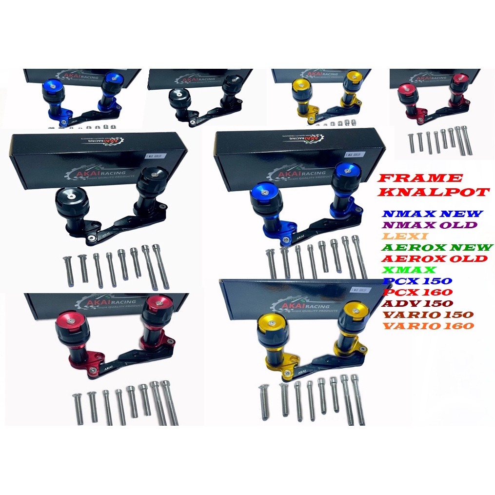 SLIDER KNALPOT  PCX 150-PCX 160-ADV 150-LEXI-AEROX-NMAX NEW-NMAX OLD-XMAX-VARIO 160-VARI0 150 FRAME KNALPOT NMAX ADV AEROX PCX150 PCX 160 LEXI VARIO 150 new  frame knalpot universal honda yamaha