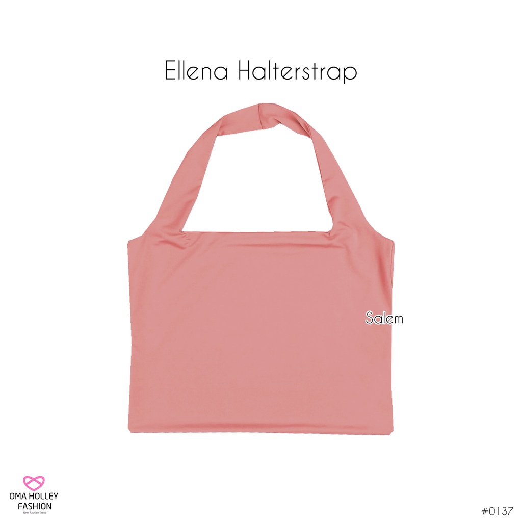 (COD) Tank top Ellena Wanita Halterstrap Elvz #0137-Salem