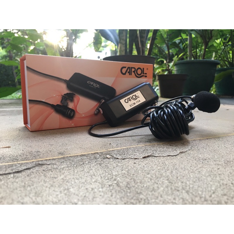 MICROPHONE MIC CABLE CLIP ON MIKROPON MIK KABEL JEPIT KANCING CAROL ECM-114 ORIGINAL ORI BAGUS TERLARIS TERBAIK GARANSI