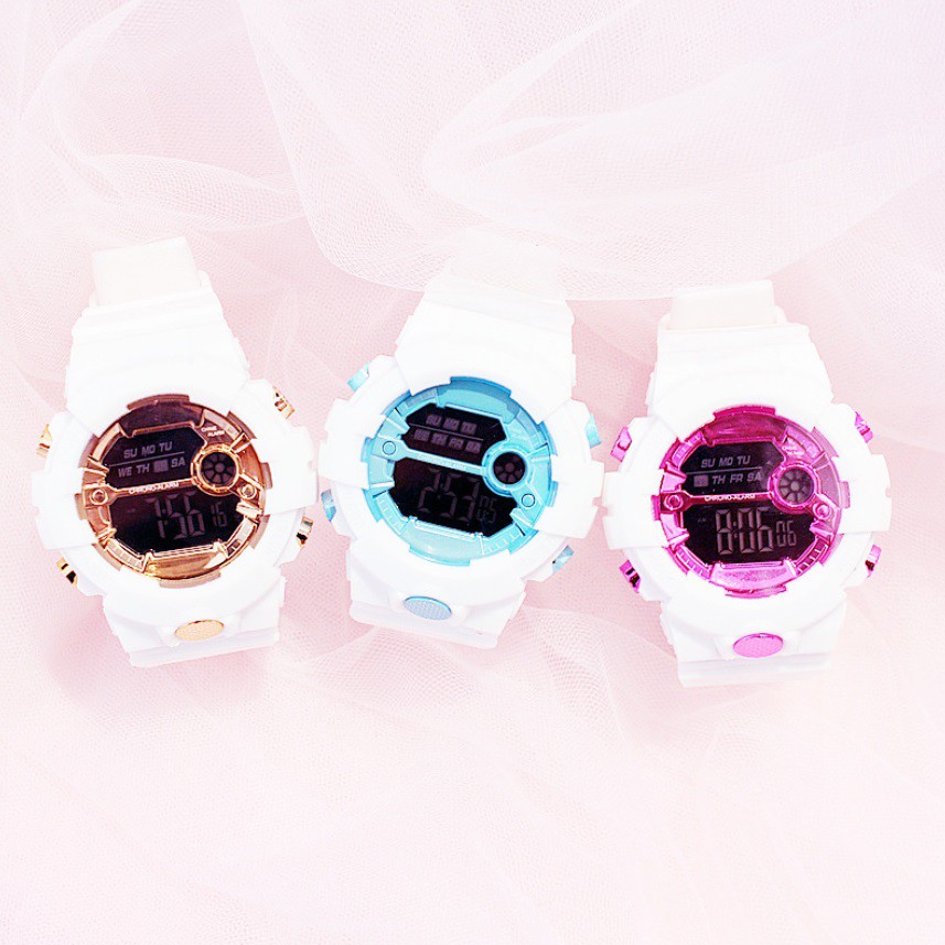 Jam Tangan Digital #591 ANTI AIR Student Couple Watch Korea Fashion Casual Sport Pria Wanita