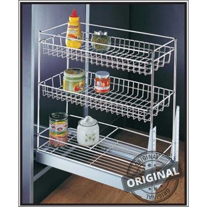 Rak Dapur - Rak Bumbu Tarik Stainless Winston Ww 004 C