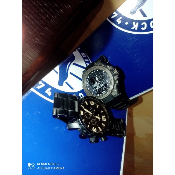 FLASH SALE Paket 2 Jam Fossil Black Original G Shock Preloved